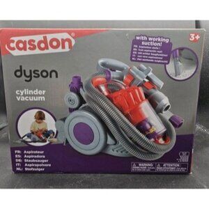 Casdon Dyson Cylinder Vacuum Toy For Kids With Working Suction Simulates A Real